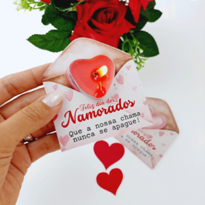 12 Cartões com Vela Mimo para Clientes