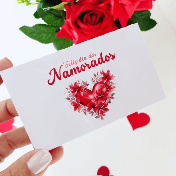 Vales do Amor com caixa Dia dos Namorados – Fundo Branco