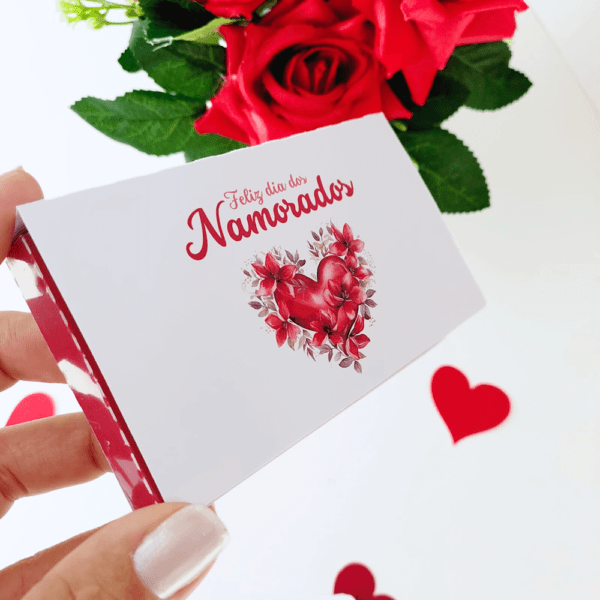 Vales do Amor com caixa Dia dos Namorados – Fundo Branco