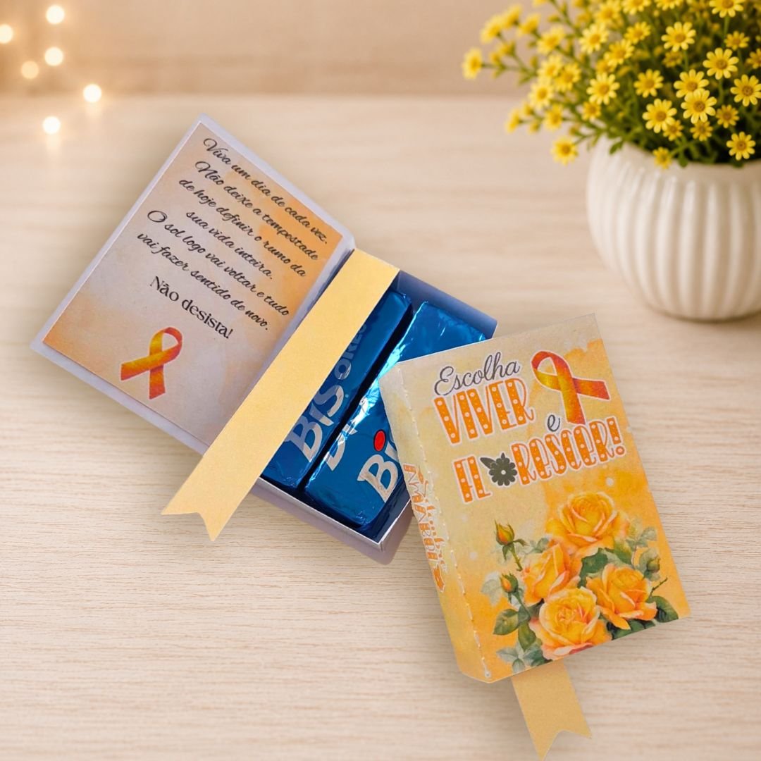 Mini Bíblias Porta Bis Setembro Amarelo - Rosas Amarelas - Imagem 2