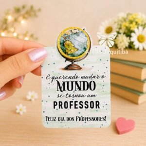 20 Cartões para Moedinha sabor chocolate - Dia dos Professores