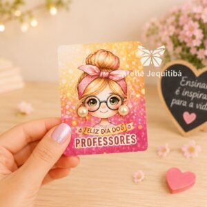 20 Tags com Brincos Pérolas Dia dos Professores