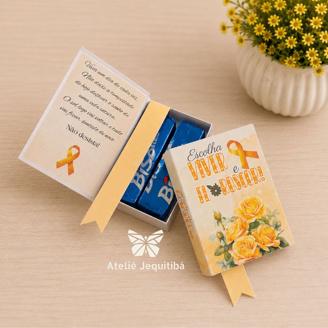 Mini Bíblias Porta Bis Setembro Amarelo - Rosas Amarelas - Imagem 4