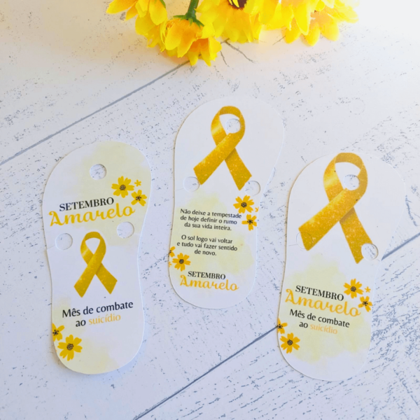 24 Tag Chinelo + Xuxinha Setembro Amarelo - Imagem 2