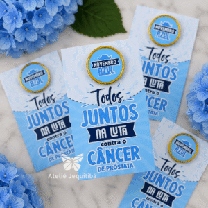 20 Card para Moedinha sabor Chocolate Novembro Azul