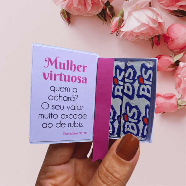 20 Mini Bíblias Dia da Mulher Rosas - Image 5