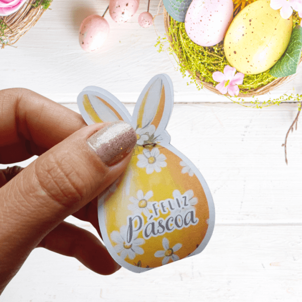 24 Card Com Ovinhos Sabor Chocolate Páscoa - Imagem 5
