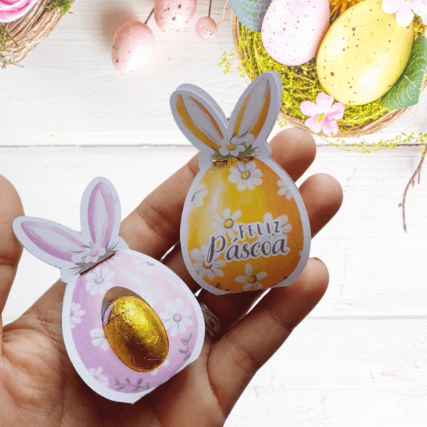 24 Card Com Ovinhos Sabor Chocolate Páscoa - Imagem 4