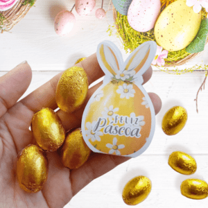 24 Card Com Ovinhos Sabor Chocolate Páscoa