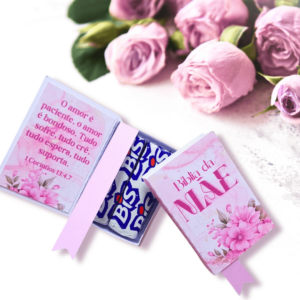 20 Mini Bíblias Dia das Mães - Rosa