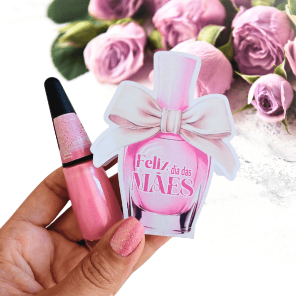 24 Card para Esmalte Dia das Mães - Laço