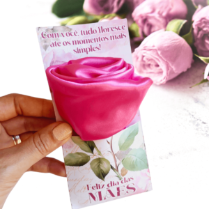 10 Card Com Touca de Cetim Dia das Mães