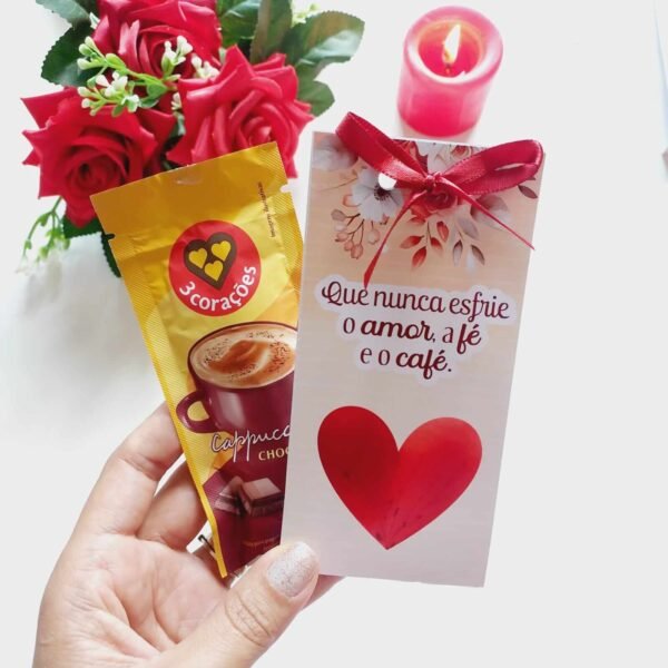 12 Embalagens para Sachê de Café  Dia dos Namorados - Imagem 3