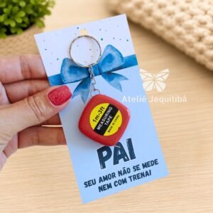 20 Card Chaveiro SEM Mini Trena Dia dos Pais
