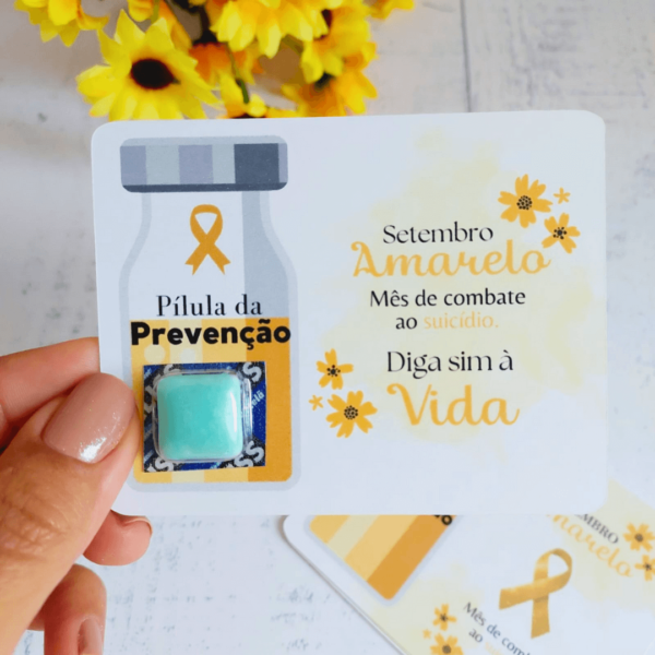 24 Card Chiclete Setembro Amarelo