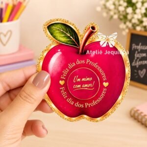 12 Card Maçã Para Hidratante Corporal Dia dos Professores