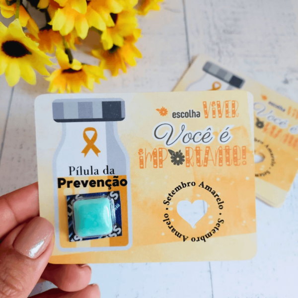 24 Card Chiclete Setembro Amarelo - Imagem 3