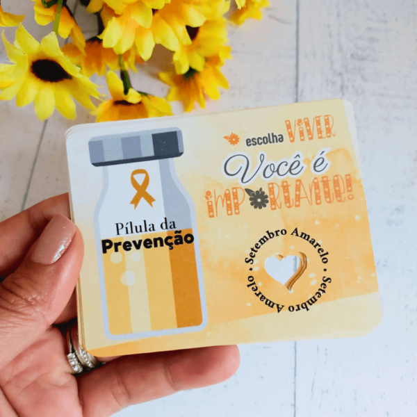 24 Card Chiclete Setembro Amarelo - Imagem 2