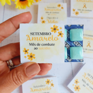 24 Card Chiclete Setembro Amarelo - Embalagem
