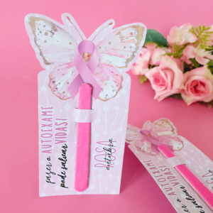 24 Tag Com Mini Lixa Outubro Rosa 2025