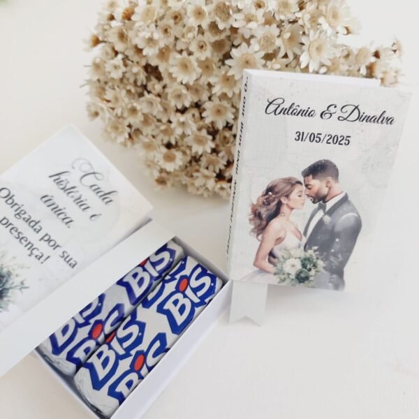 20 Mini Bíblia porta bis Lembrancinha de Casamento Luxo - Imagem 3