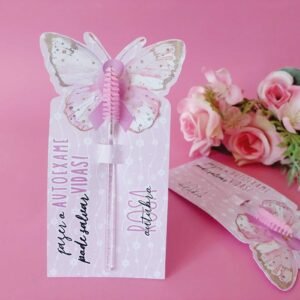 24 Tag Com Escovinha Cílios Outubro Rosa 2025