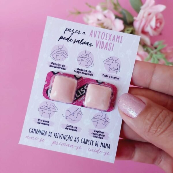 24 Card com Chiclete Outubro Rosa 2025 - Imagem 3