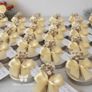 10 Velas Aromáticas Com Bouquet Natal Luxo