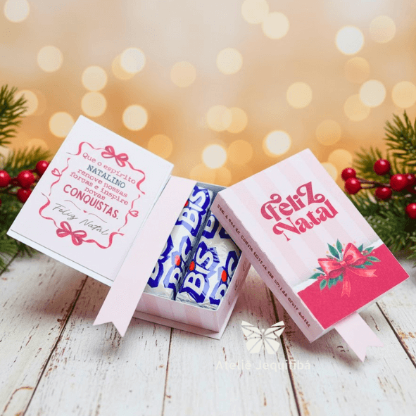 20 Mini Bíblias Para Bis Natal - Vermelha - Imagem 2