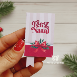 20 Mini Bíblias Para Bis Natal - Vermelha