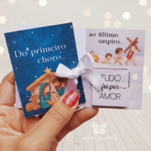 24 Cartões Para LaCreme Natal - Tema Cristão