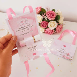 10 Bolsinhas Com Manteigas de Cacau Dia da Mulher