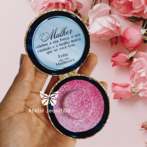 10 Card Maquiagem com Potinho Hidratante Dia da Mulher