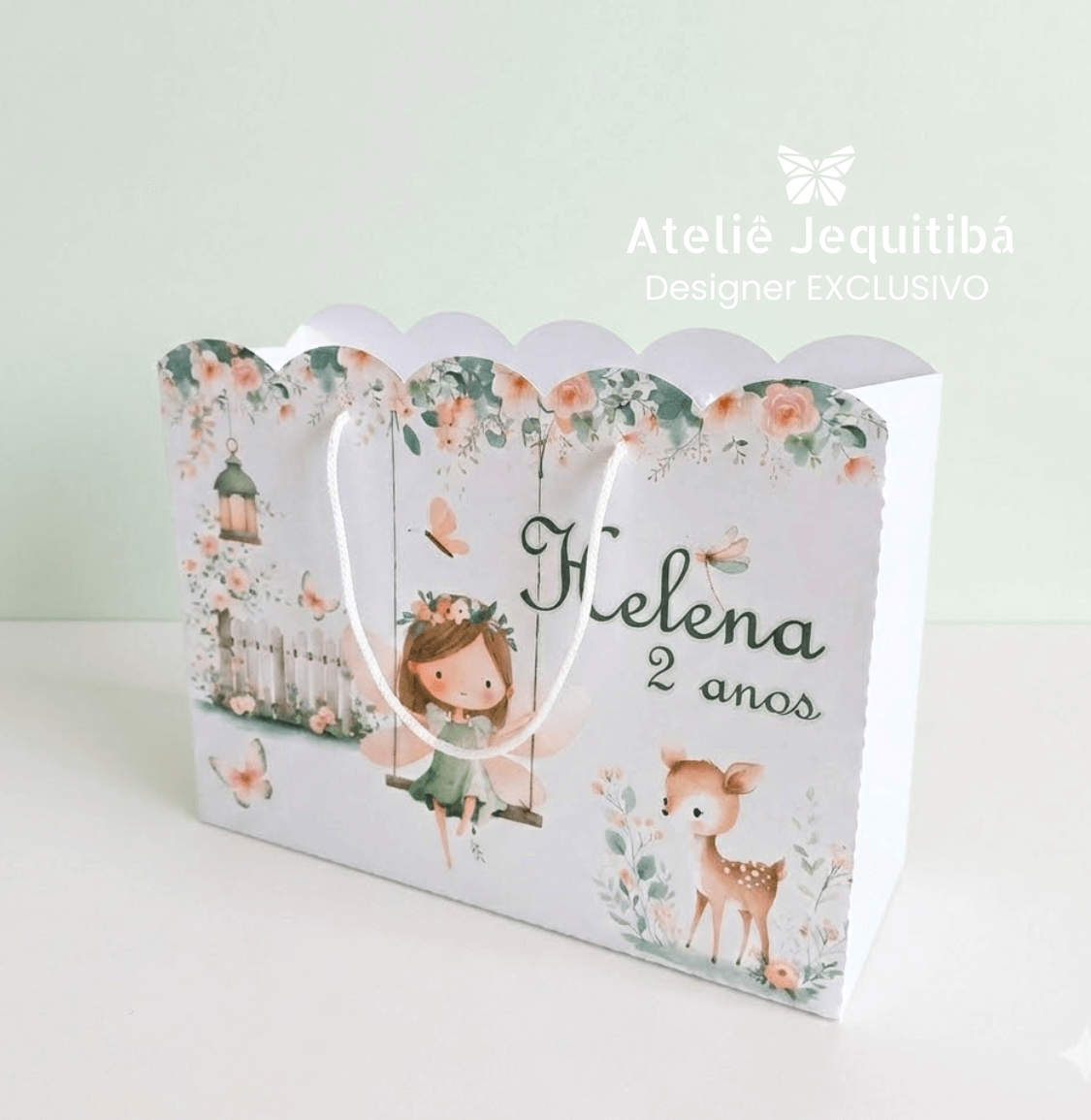 Sacolinha Nuvem Personalizada Fadas Balanço - Pegue e Monte - Imagem 2