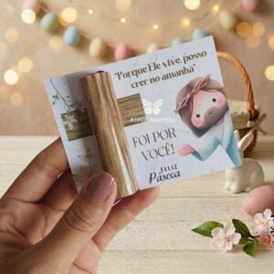 24 Card para Baton Páscoa 2026- Ele Vive