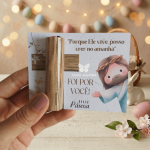 24 Card para Baton Páscoa 2026- Ele Vive