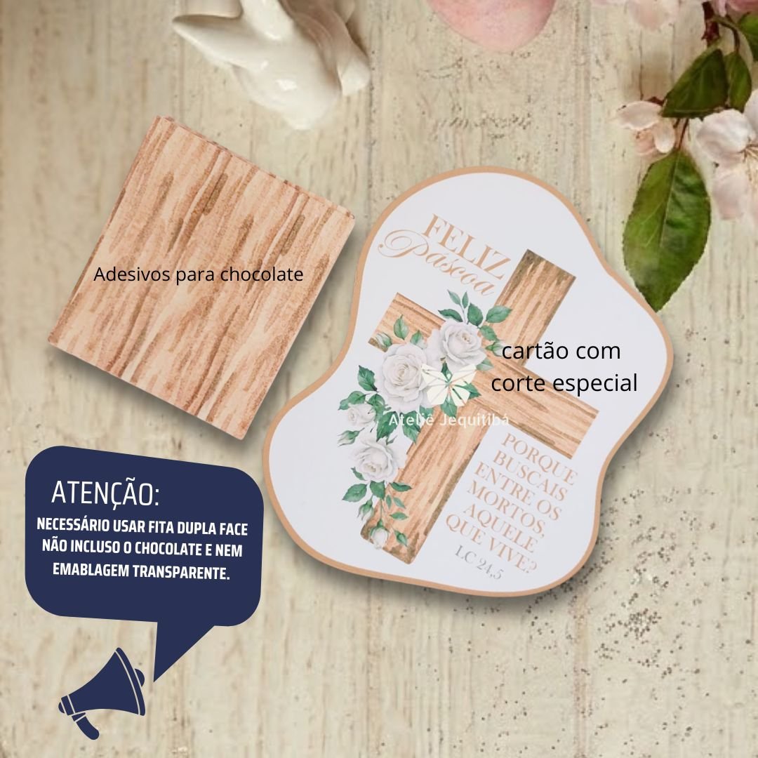 24 Card para Baton Páscoa 2026 - Ondas - Imagem 3