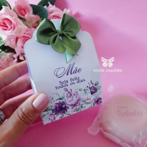 10 Sacolinhas com Sabonete ou Bombom Dia das Mães