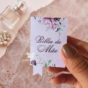 20 Mini Bíblias Dia das Mães - Peonias