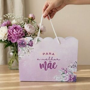 10 Sacolas Presente Dia das Mães -PEGUE e MONTE