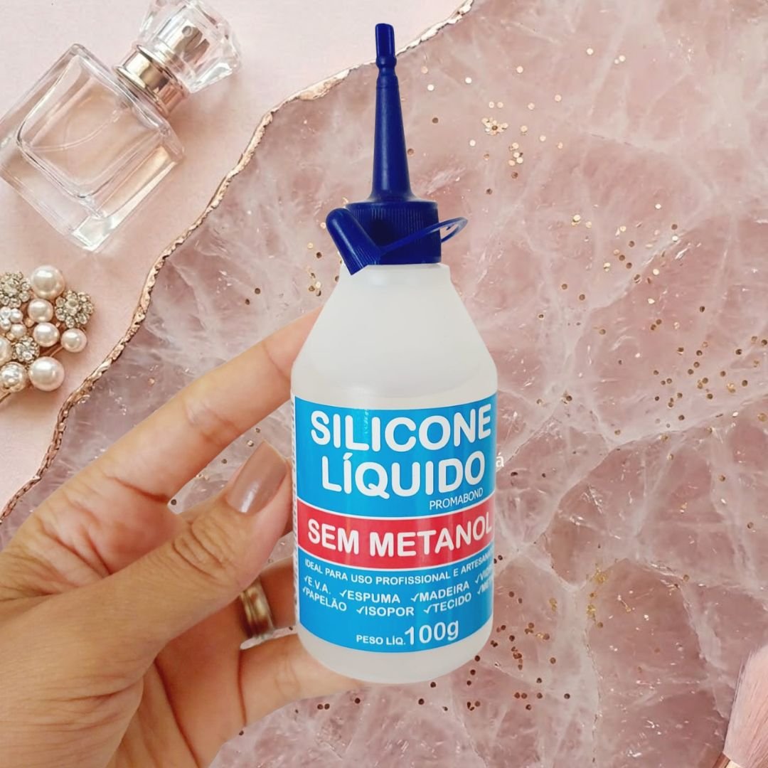 Cola De Silicone Liquida 100ml Transparente Para Artesanato Seca Rápido