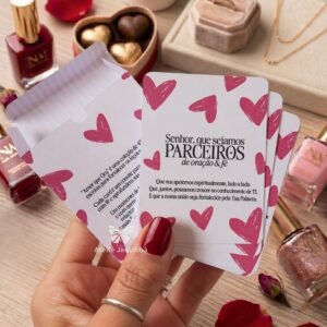 Mini Caixa Devocional com 45 orações para o casal fazer juntos