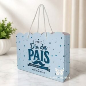 10 Sacolas Presente Dia dos Pais - Prontas
