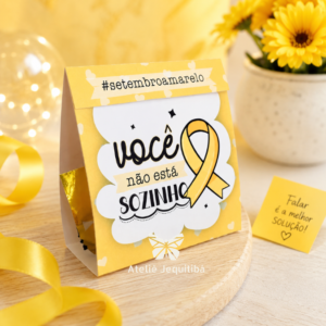 Embalagens para Bombom Setembro Amarelo