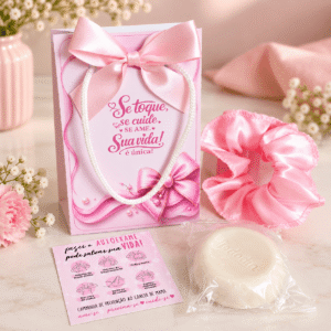 10 Kits Sacolinha AutoCuidado Outubro Rosa