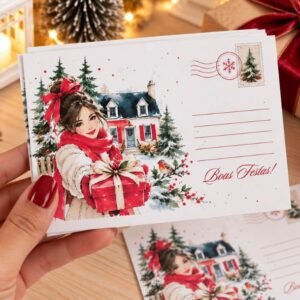 20 Cartões Postais Natal beauty - Feliz Natal
