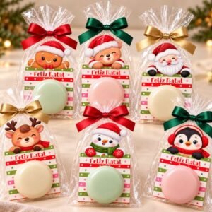 24 Cartões Natalinos para sabonete ou bombom - Lembracinha de Natal