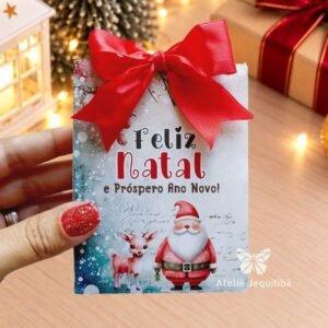 10 Sacolinhas Para Presente Natalino - Pegue e Monte