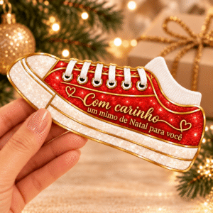 10 Cartões Sapato/Tênis para meia Lembrancinha Natal